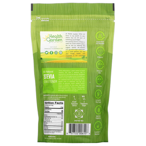 Health Garden, Edulcorante de stevia totalmente natural, 12 oz (341 g)