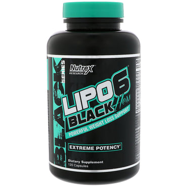 Nutrex Research, Lipo-6 Black, Hers, Extreme Potency, 120 Capsules