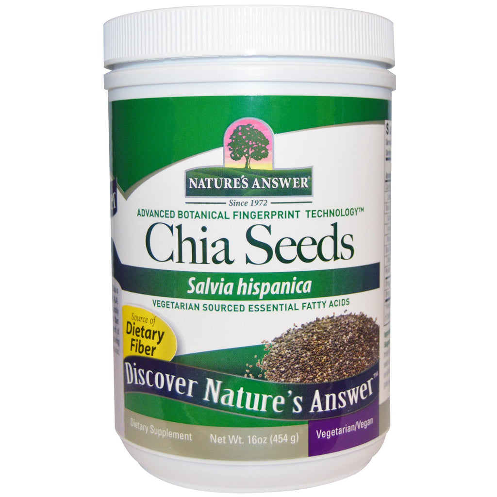 Nature's Answer, semințe de chia, 16 oz (454 g)