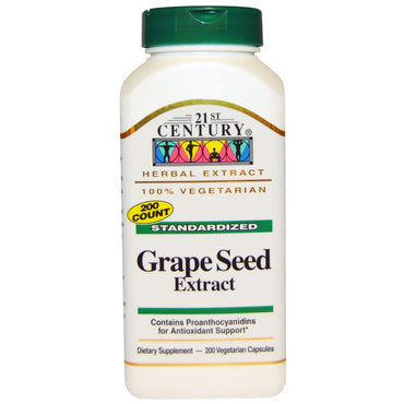 21st Century, Grape Seed Extract, 200 Veggie Caps