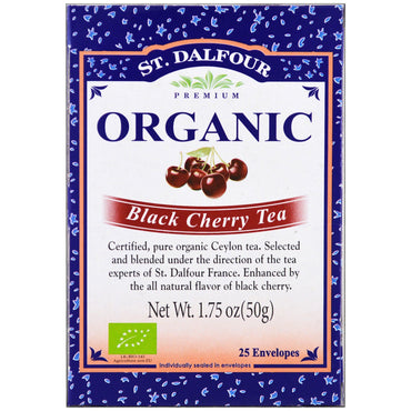 St. Dalfour, , Black Cherry Tea, 25 Envelopes, 1.75 oz (50 g)