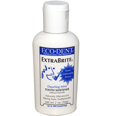 Eco-Dent, ExtraBrite, Dazzling Mint, Tooth Whitener, Without Fluoride, 2 oz (56 g)