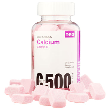 T-rq, calcio 500 + vitamina d, 30 gomitas