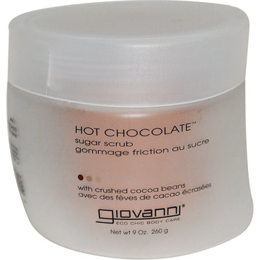 Giovanni, chocolate caliente, exfoliante de azúcar, 9 oz (260 g)