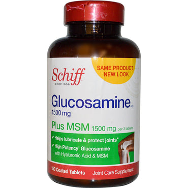 Schiff, Glucosamin plus MSM, 150 Dragees