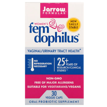 Jarrow Formulas, Fem Dophilus para mujeres, 30 cápsulas vegetarianas