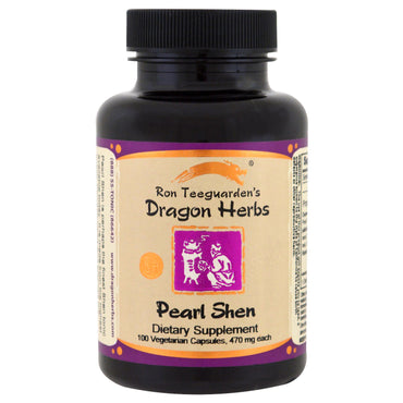 Dragon Herbs, Pearl Shen, 470 mg, 100 vegetarische Kapseln
