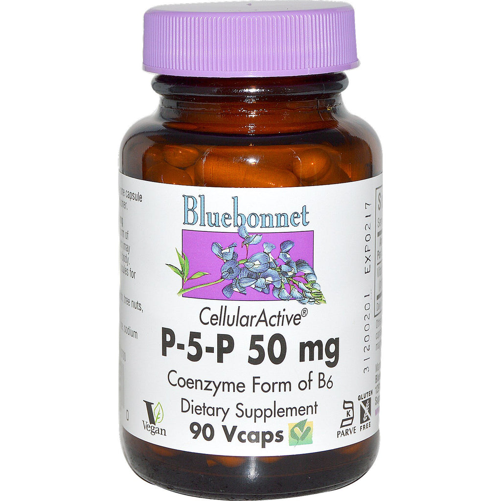 Bluebonnet Nutrition, P-5-P, 50 mg, 90 식물성 캡슐