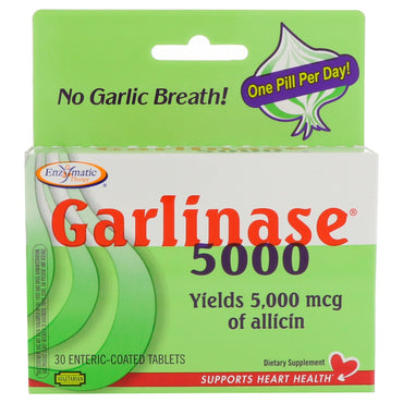 Enzymatische Therapie, Garlinase 5000, 30 magensaftresistente Tabletten