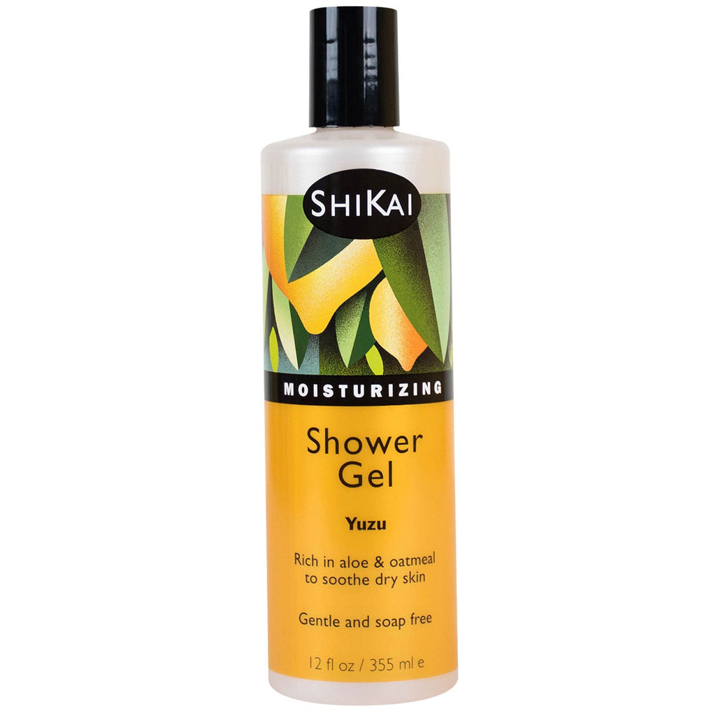 Shikai, Moisturizing Shower Gel, Yuzu, 12 fl oz (355 ml)