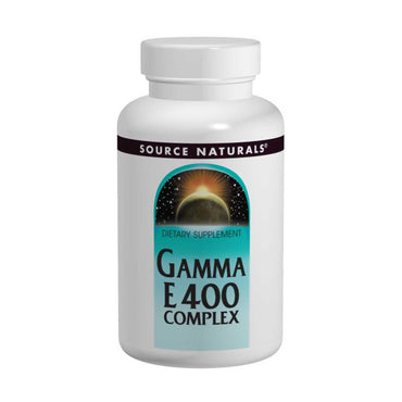 Source Naturals, Complexe Gamma E 400, 60 gélules