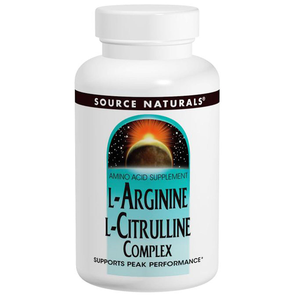 Source Naturals, Complexe L-Arginine L-Citrulline, 1 000 mg, 240 comprimés