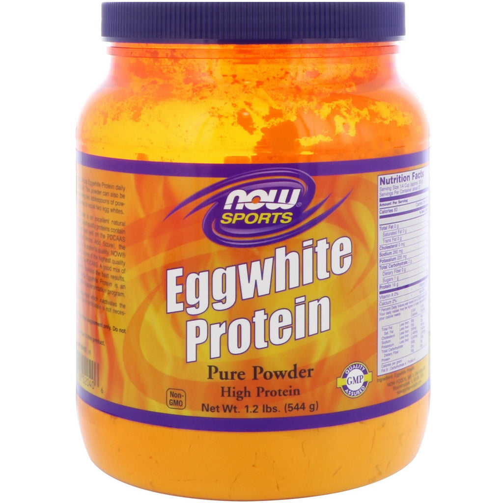 Nå mat, sport, eggehviteprotein, 544 g (1,2 lbs)