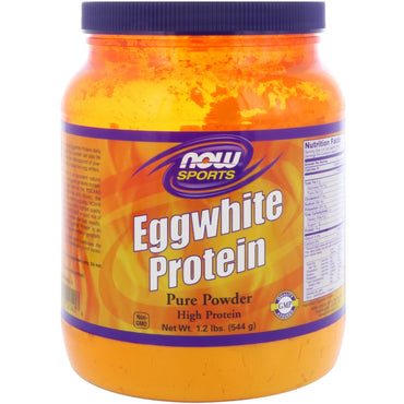 Now Foods, Sports, Proteína de clara de huevo, 544 g (1,2 lbs)