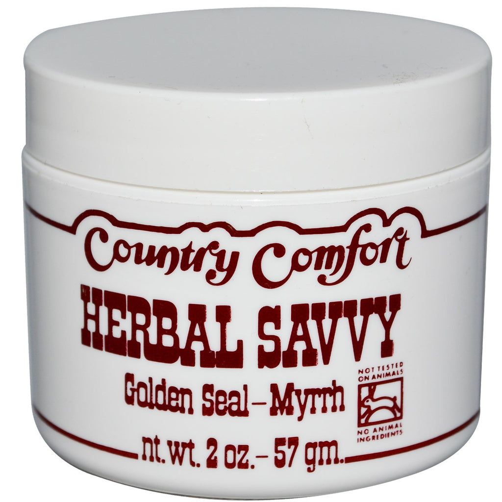 Country Comfort, Herbal Savvy, Golden Seal-Mirra, 2 uncje (57 g)