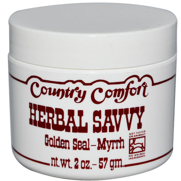 Country Comfort, Herbal Savvy, Selo Dourado-Mirra, 2 oz (57 g)