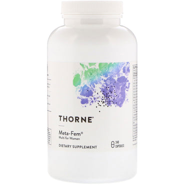 Thorne Research, Meta-Fem، متعدد الفيتامينات للنساء، 240 كبسولة