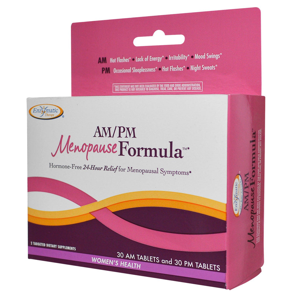 Enzymatisk terapi, AM/PM Menopause Formula, Women's Formula, 60 tabletter