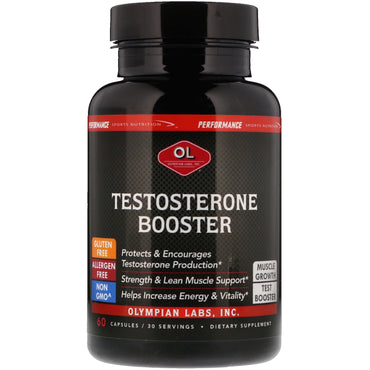 Olympian Labs Inc., Performance Sports Nutrition, Testosterone Booster, 60 Capsules