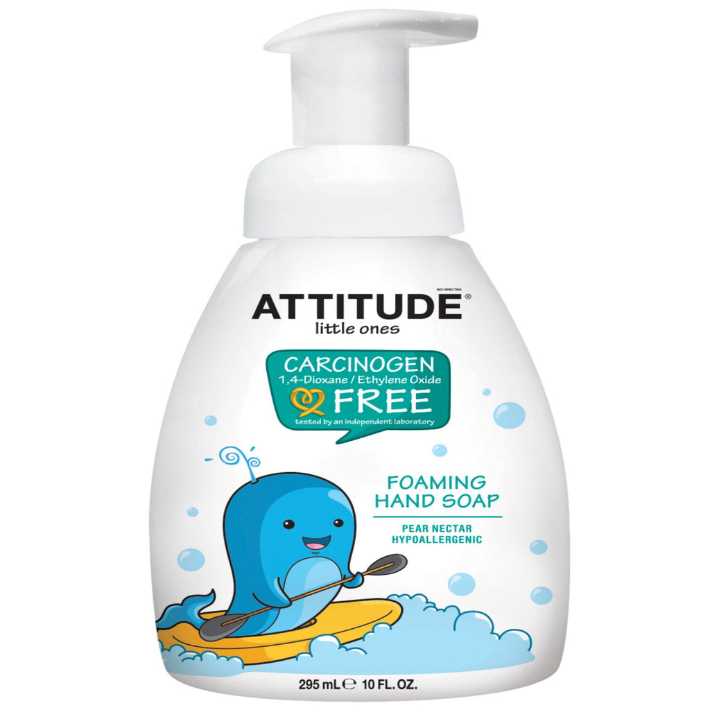 ATTITUDE, Little Ones, Foaming Hand Soap, Pear Nectar, 10 fl oz (295 ml)