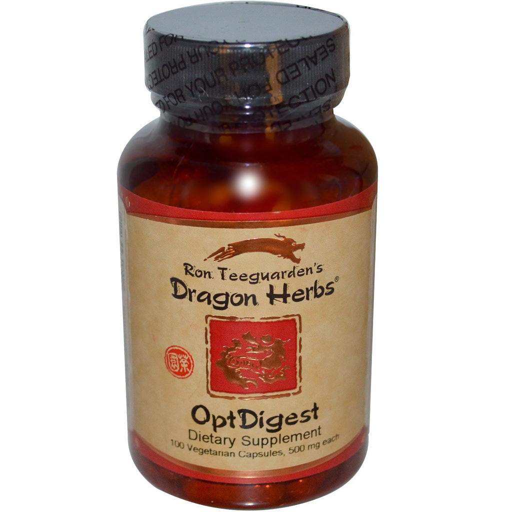 Dragon Herbs, OptDigest، 500 مجم، 100 كبسولة نباتية