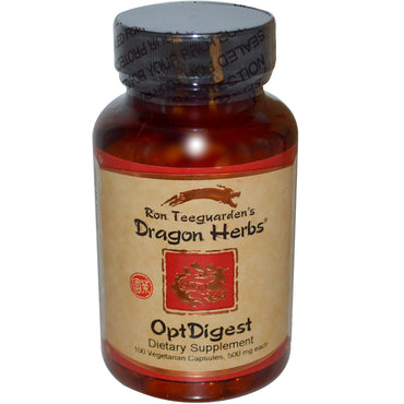 Dragon Herbs, OptDigest, 500 mg, 100 kapsułek wegetariańskich