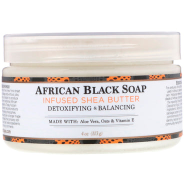 Nubian Heritage, Beurre de karité infusé au savon noir africain, 4 oz (113 g)