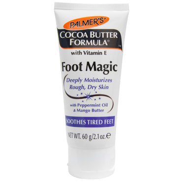Palmer's, Cocoa Butter Formula, Foot Magic, with Peppermint Oil & Mango Butter, 2.1 oz (60 g)