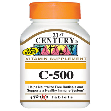 21st Century, C-500, 110 Tablets