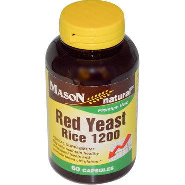 Mason Natural, Red Yeast Rice 1200, 60 Capsules