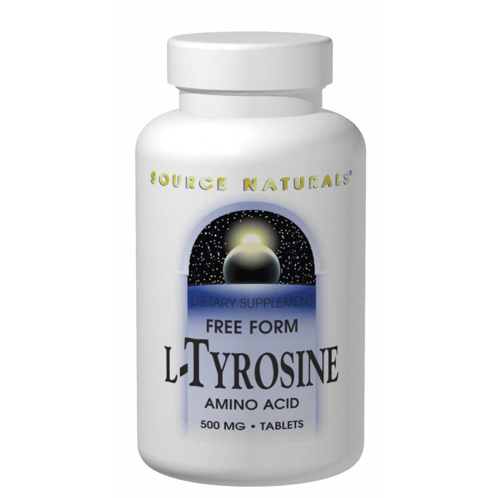 Source Naturals, L-Tyrosine, 500 מ"ג, 100 טבליות