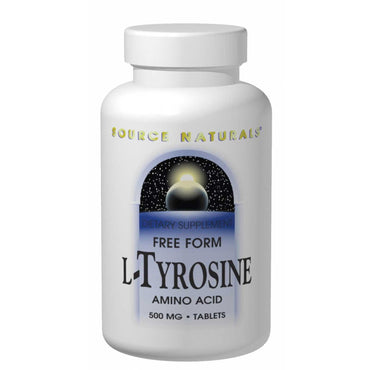 Source Naturals, L-Tyrosine, 500 mg, 100 tabletter