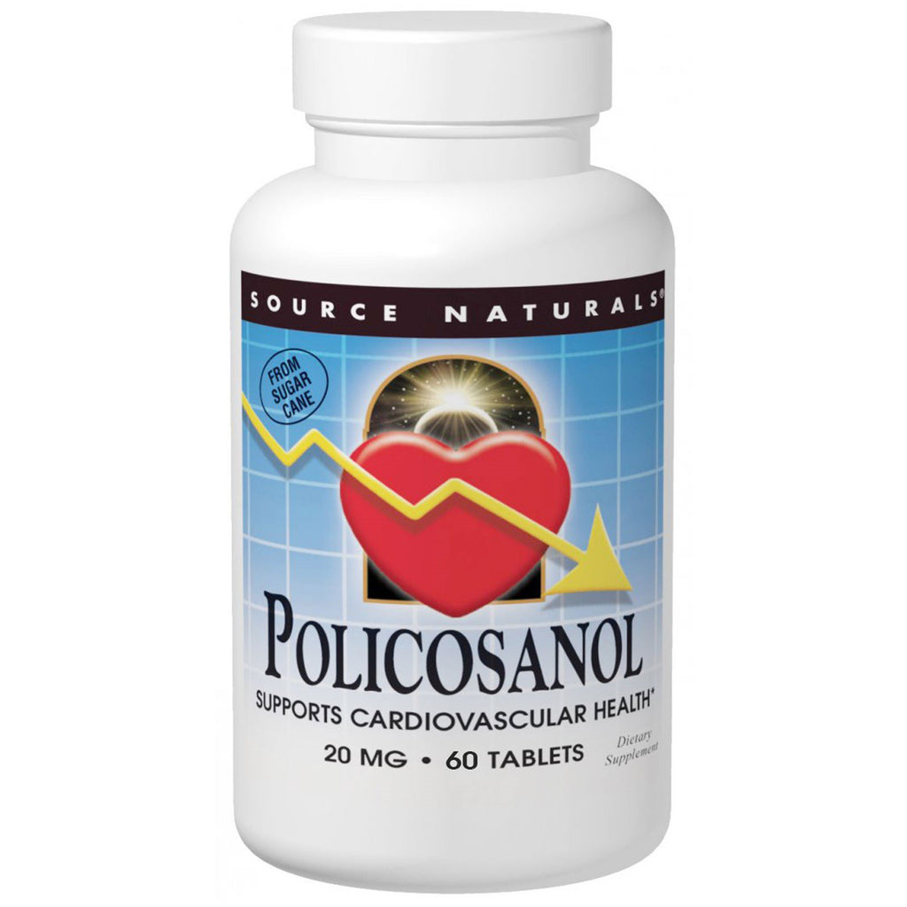 Source Naturals, Policosanol, 20 mg, 60 comprimés