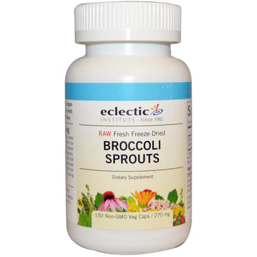 Eclectic Institute, Pousses de brocoli, 270 mg, 150 gélules végétariennes