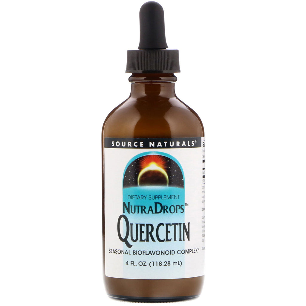 Source Naturals, NutraDrops Quercetin, 4 פל אונקיות (118.28 מ"ל)