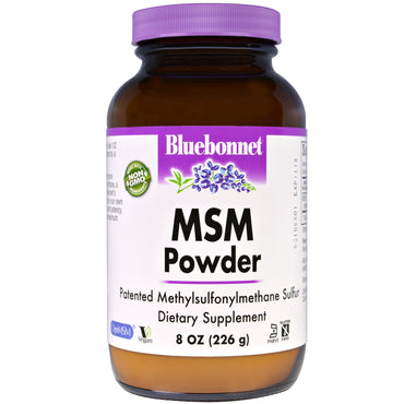Bluebonnet Nutrition, אבקת MSM, 8 אונקיות (226 גרם)