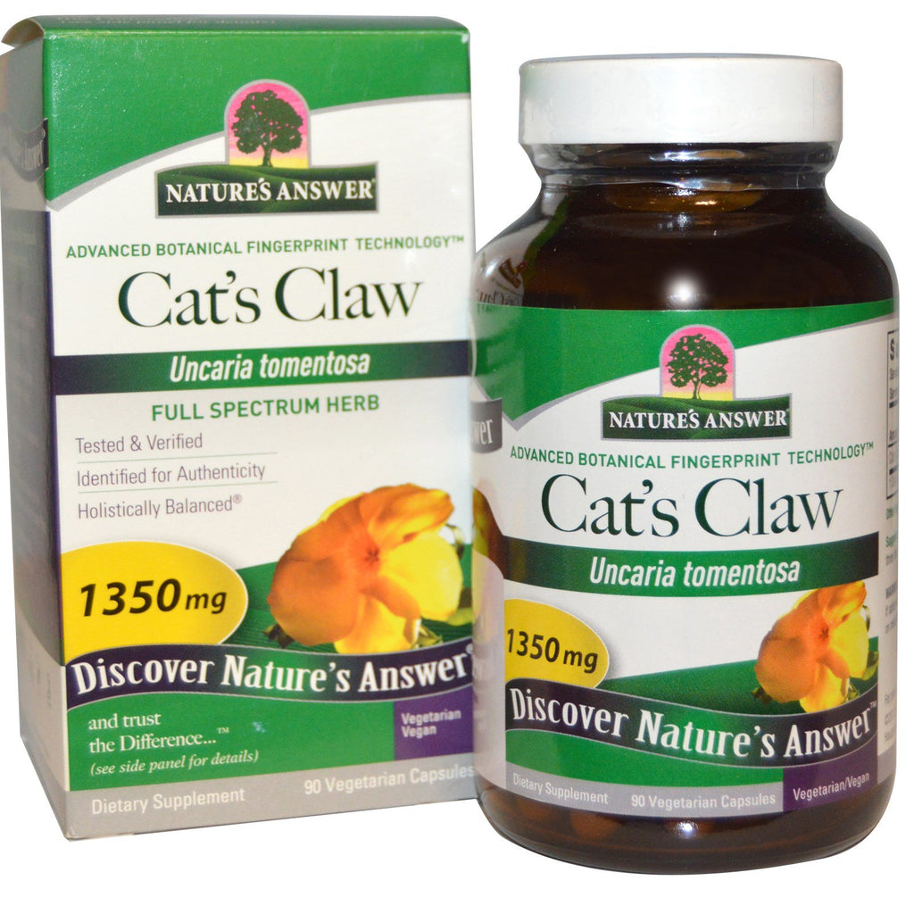 Nature's Answer, Gheara de pisică, 1350 mg, 90 capsule vegetariene
