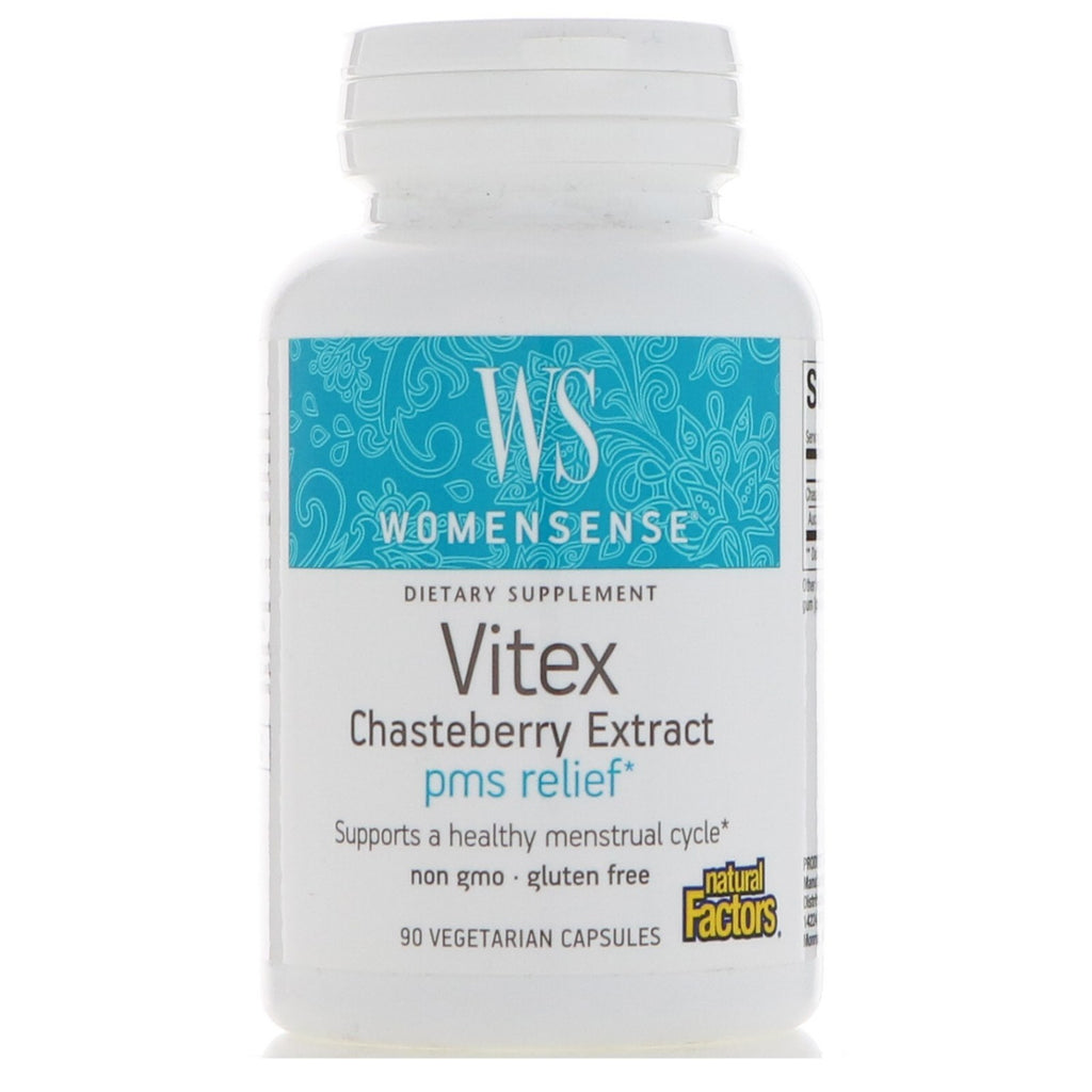 Natural Factors, Womensense, extracto de sauzgatillo Vitex, 90 cápsulas vegetarianas