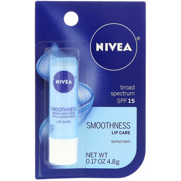 Nivea, Smoothness, Lip Care, SPF 15, 0.17 oz (4.8 g)