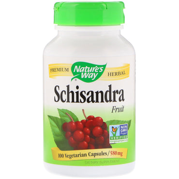 Nature's Way, Schisandra Fruit, 580 mg, 100 vegetariska kapslar