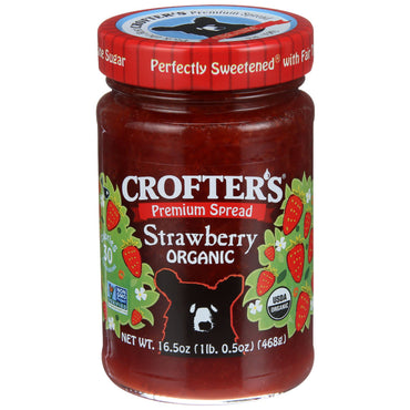 Crofter's, Crema para untar premium, fresa, 16,5 oz (468 g)