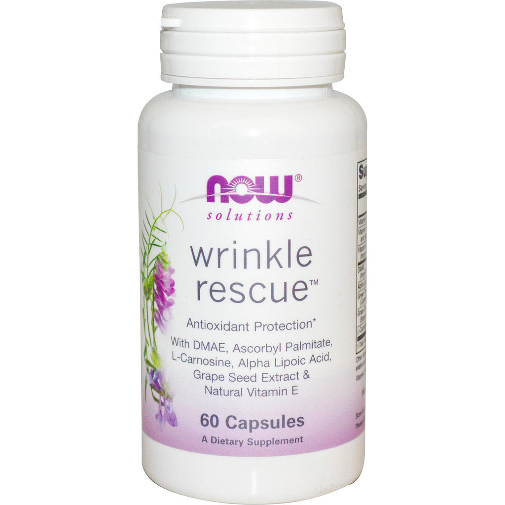 Now Foods Solutions Wrinkle Rescue 60 Gélules