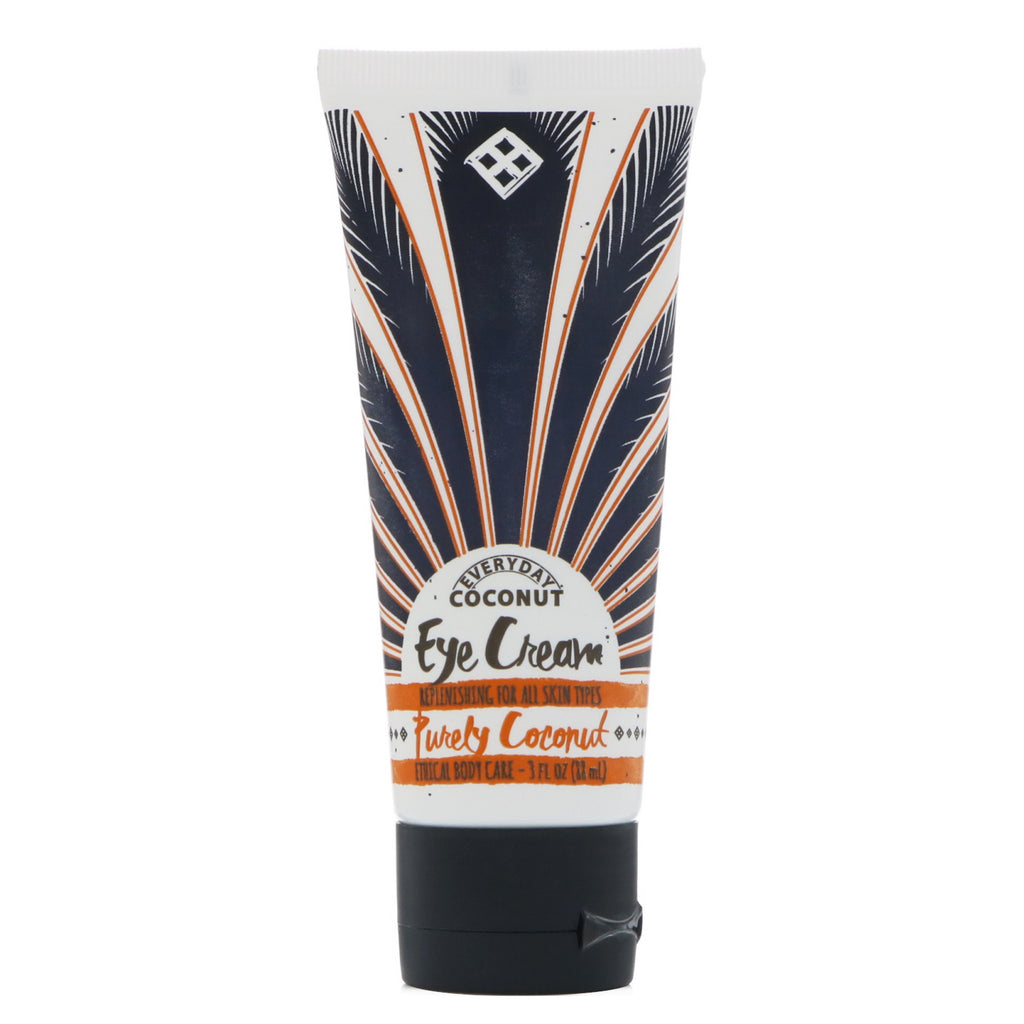Everyday Coconut, Crema para ojos, revitalizante para todo tipo de piel, puramente coco, 3 fl oz (88 ml)