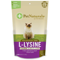 Pet Naturals of Vermont, L-Lysine, For Cats, Chicken Liver Flavor, 250 mg, 60 Chews, 3.17 oz (90 g)