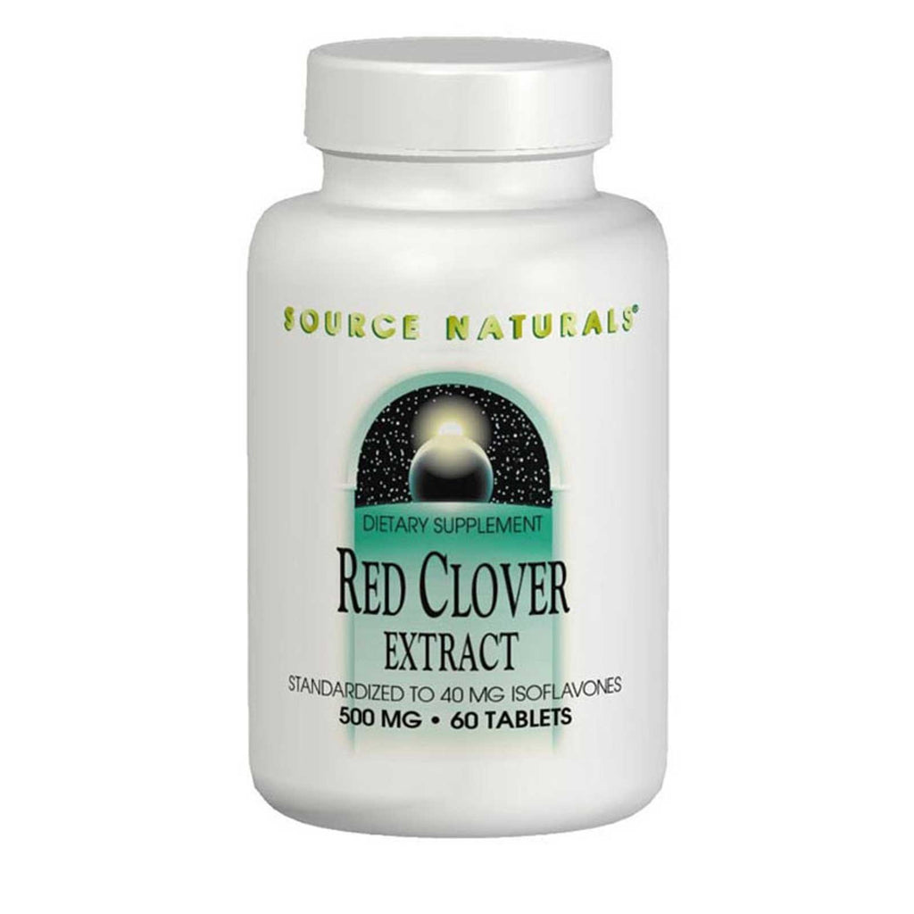 Source Naturals, Extracto de trébol rojo, 500 mg, 60 tabletas