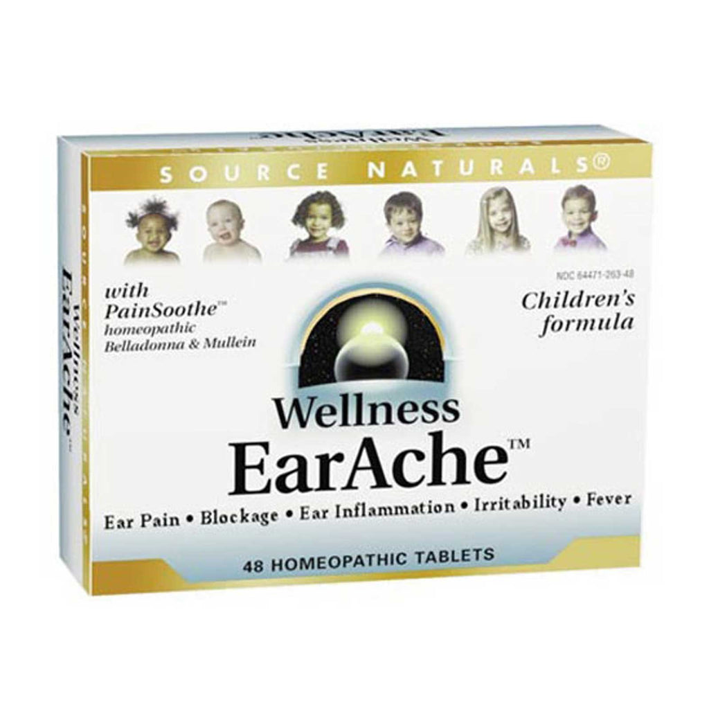 Source Naturals, Bienestar, Dolor de oído, 48 tabletas homeopáticas