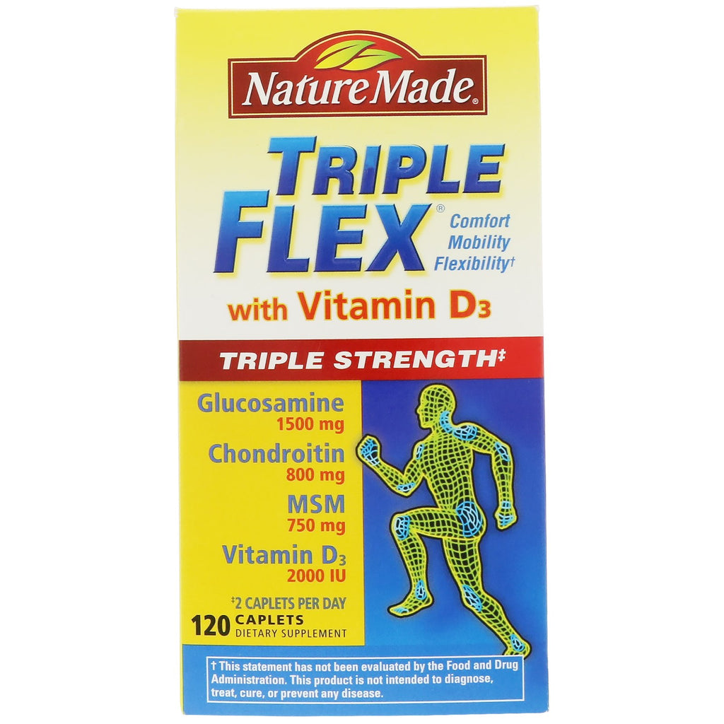Nature Made, Triple Flex Tripla forza con vitamina D3, 120 compresse