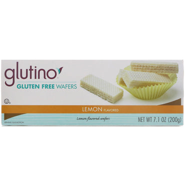 Glutino, Gaufrettes sans gluten, aromatisées au citron, 7,1 oz (200 g)