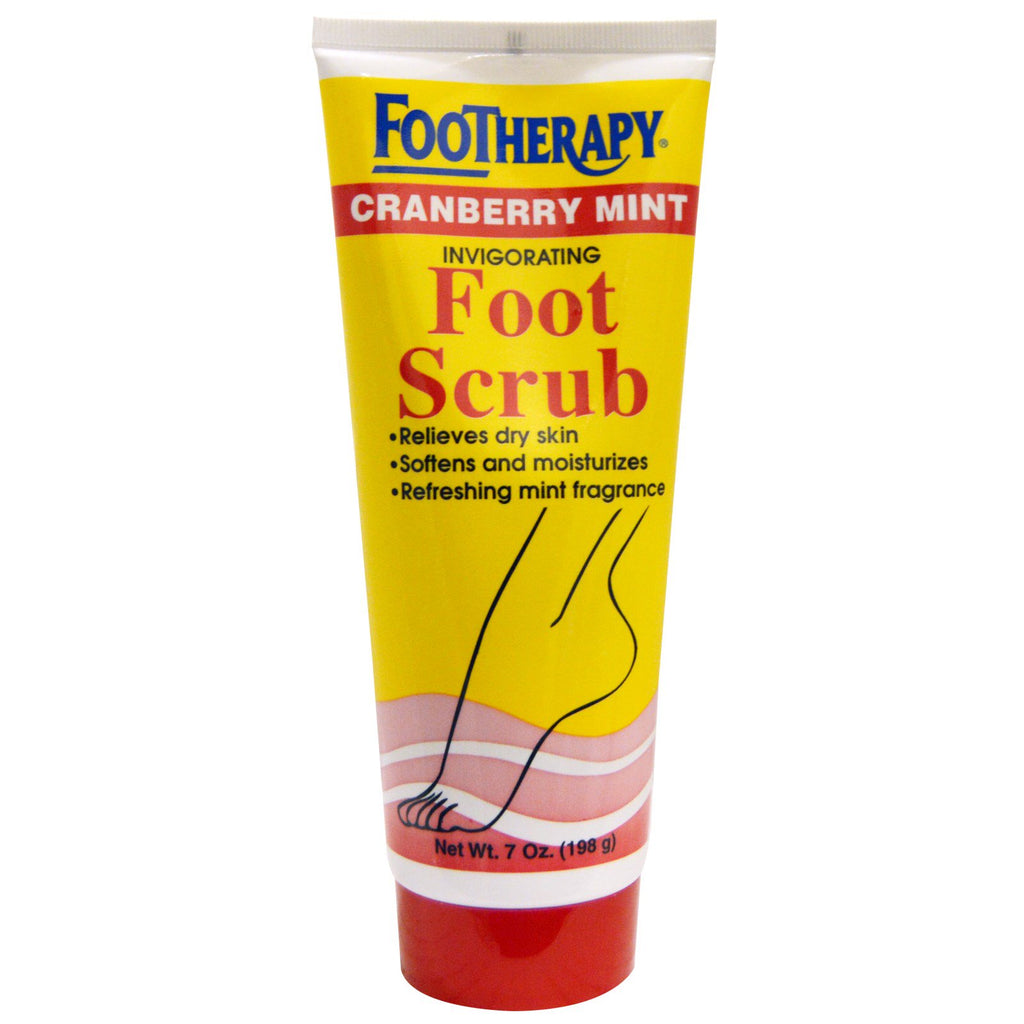 Queen Helene, Footherapy, Invigorating Foot Scrub, Cranberry Mint, 7 oz (198 g)