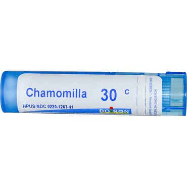 Boiron, remedios únicos, chamomilla, 30c, aproximadamente 80 bolitas